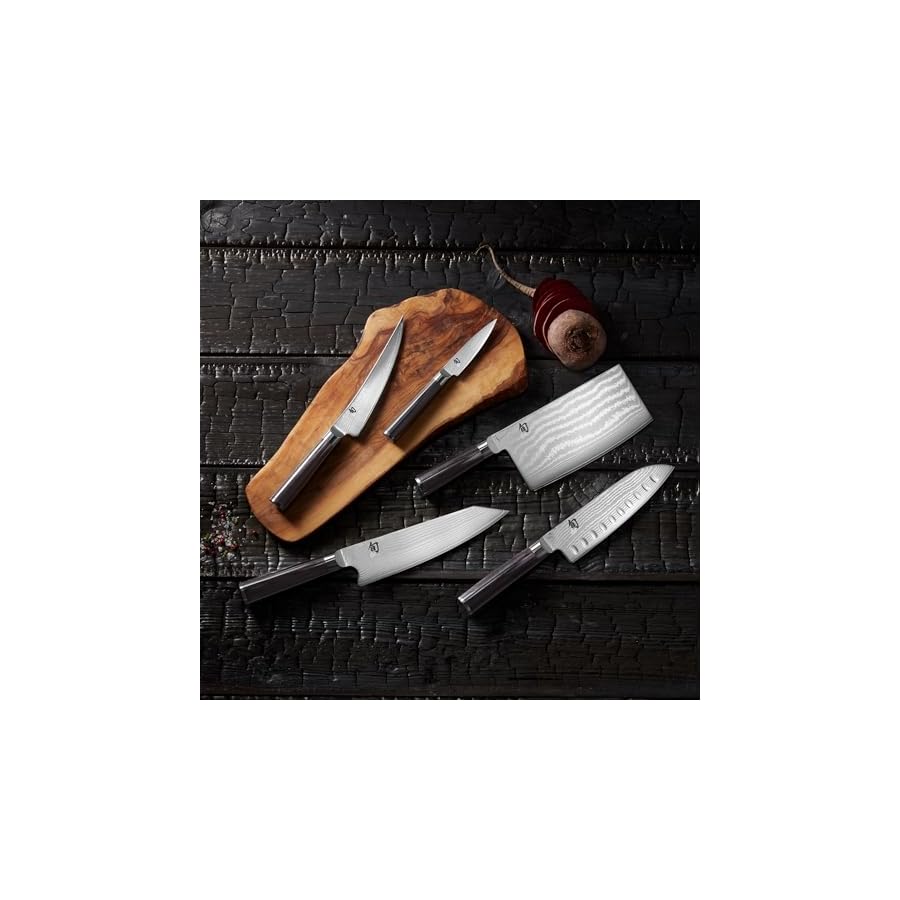 Shun-Classic-35-Paring-Knife-Handcrafted-Japanese-Vegetable-Fruit-Knife-VG-MAX-Core-with-Damascus-Stainless-Steel-Cladding-Pakkawood-Handle-Small-Kitchen-Knife-for-Peeling-Coring-Cutting Shun Classic 3.5" Paring Knife, Handcrafted Japanese Vegetable & Fruit Knife, VG-MAX Core with Damascus Stainless Steel Cladding, Pakkawood Handle, Small Kitchen Knife for Peeling, Coring & Cutting