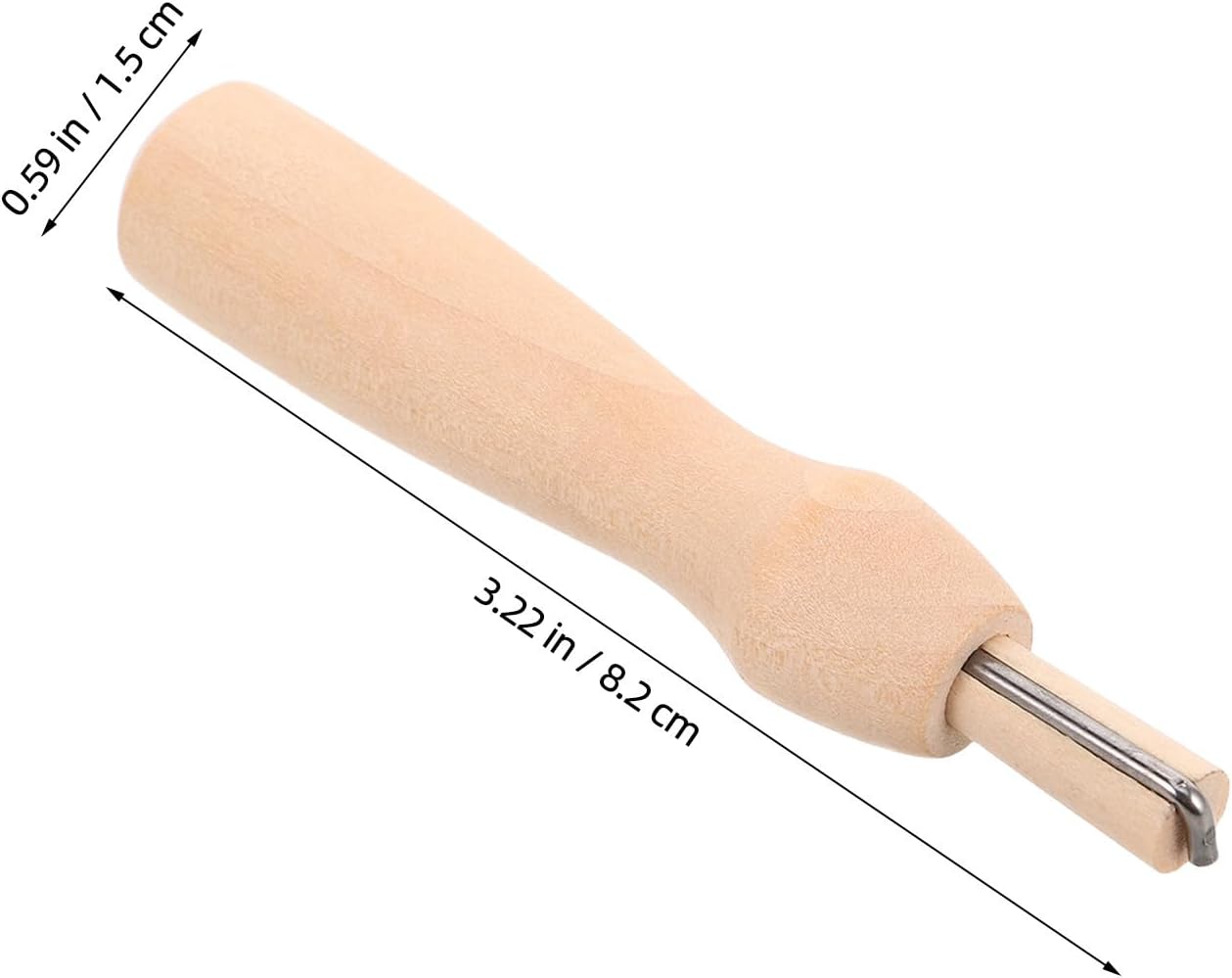 5 Sets Wooden Handle Felting Needle Tool, Replaceable Fine Needles