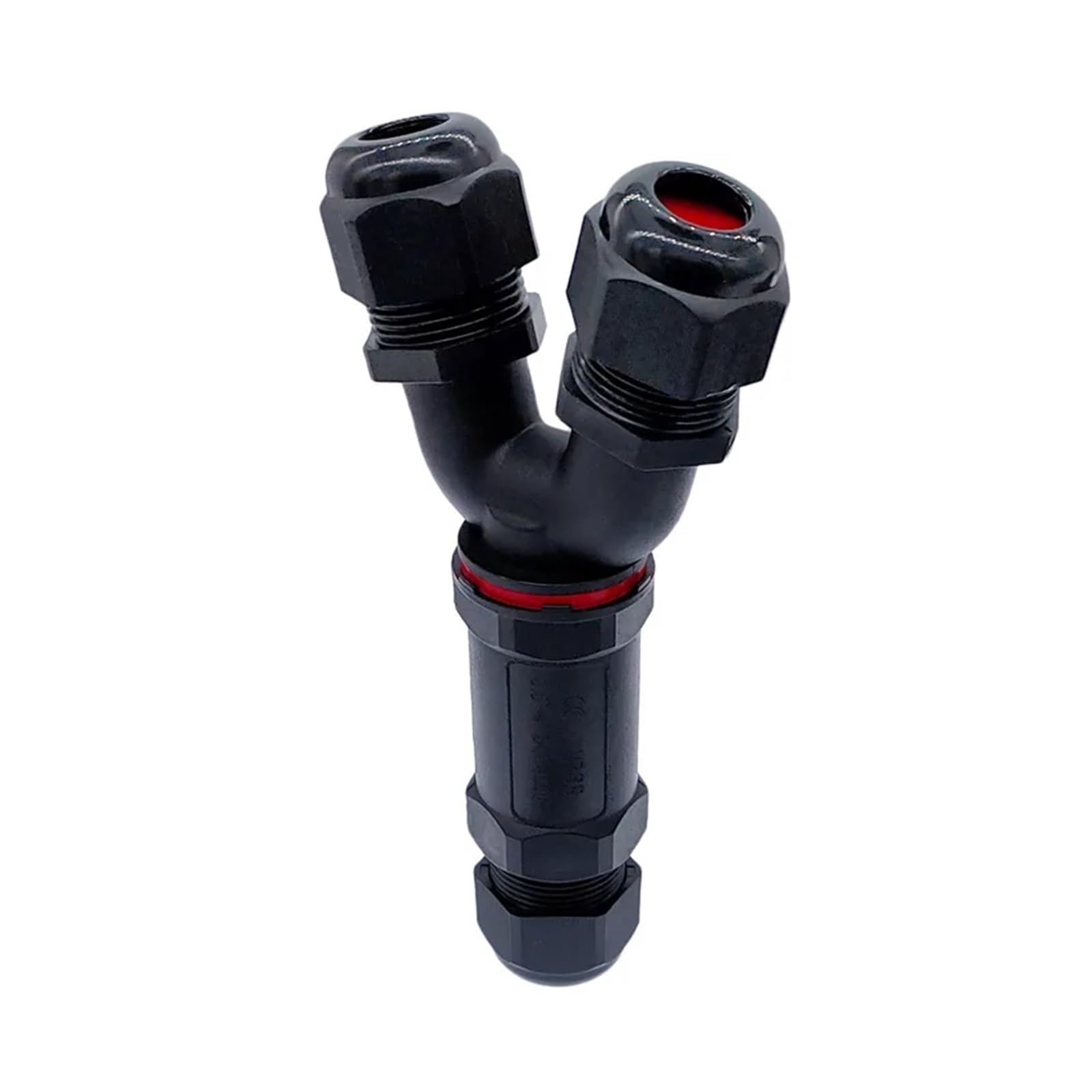 TSIOHKBS Y-type wire plug 2pin 3pin 4pin 5pin waterproof cable connector IP68 gland sleeve connectors 3-way quick tee connector(Y-4)