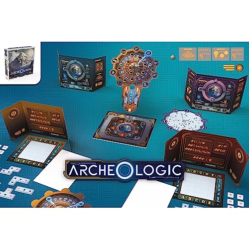 Ludonaute: Archeo-Logic - Un juego de mesa de deducción competitiva, localiza y mapea una ciudad oculta, a partir de 12 años, 1-4 jugadores