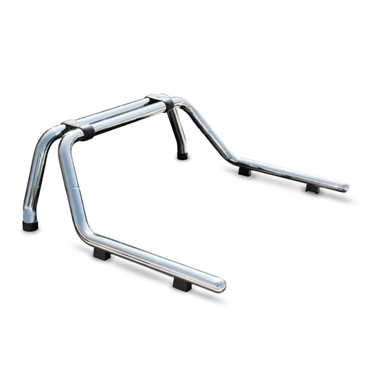 OMAC Überrollbügel Rollbar kompatibel mit Nissan Navara 2006-2015 Gefärbten Stahl Ø76 Silber