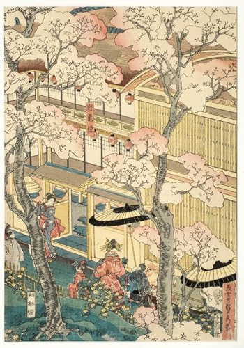 Lienzo decorativo de 60x90cm con paisaje japonés clásico para transformar tu salón