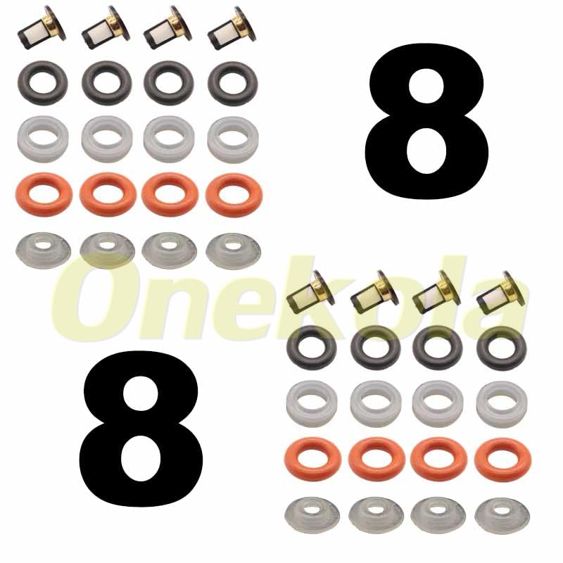 Fuel Injector Service Repair Kit Filters O Rings Seals Grommets for Honda 2001-2014 GL1800 2002-2013 FSC600 16450-MCA-013 - (Color: 20 Piece Set)