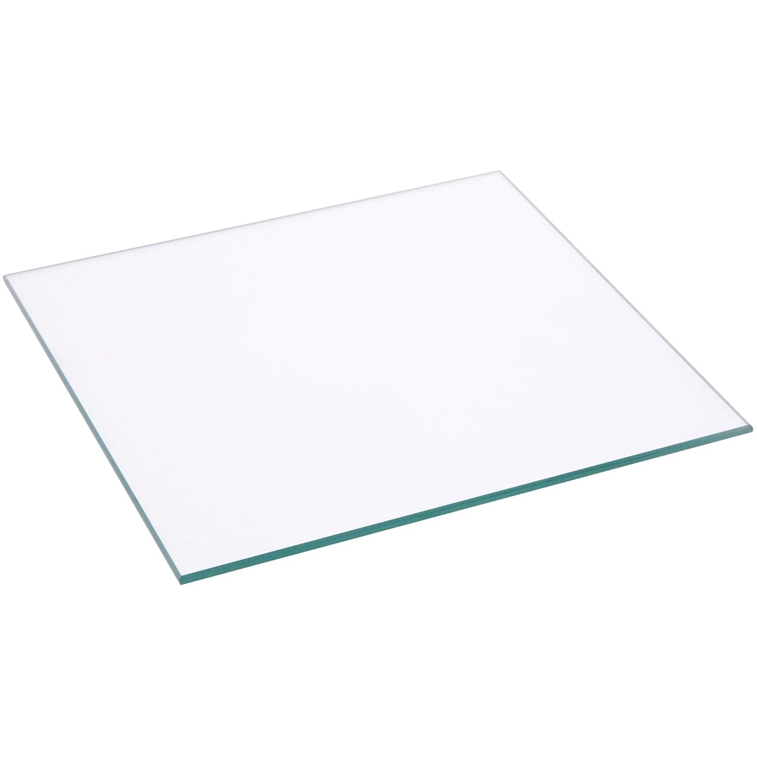 Plymor 6" Square, 3mm Thick Non-Beveled Clear Glass, Pack of 6