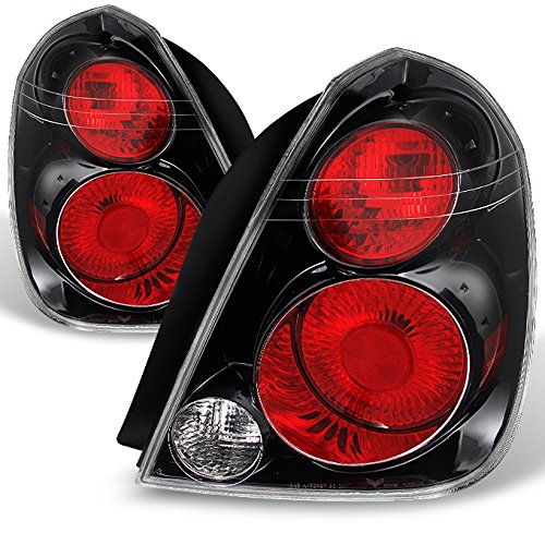 AKKON - For Nissan Altima Sport Black Bezel Tail Lights Rear Brake Lamps Replacement Pair Left + Right Set