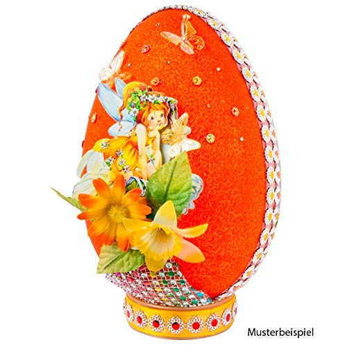 Pájaro De Foam Clay Sobre Huevo De Poliestireno Y Patas Metálicas