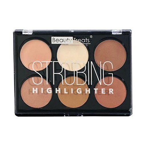Beauty Treats Strobing Highlighter Palette Six Colors