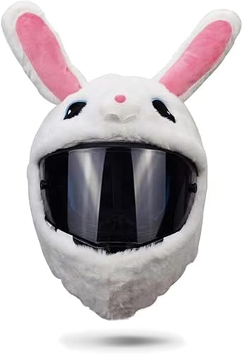 Miniatura 16 de Funda para casco de motocicleta de cara completa, fácil de instalar, tapa antipolvo, casco de motocicleta, paseos divertidos, juego de felpa Gorro