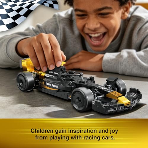 Image of F1 Race Car Building Set, Formula 1 Racing Car Model Kit, Advanced Tech Building Blocks MOC Supercar Construction Toy, Ideal Collectible Display Gift for Adults & Teens (Black Gold)