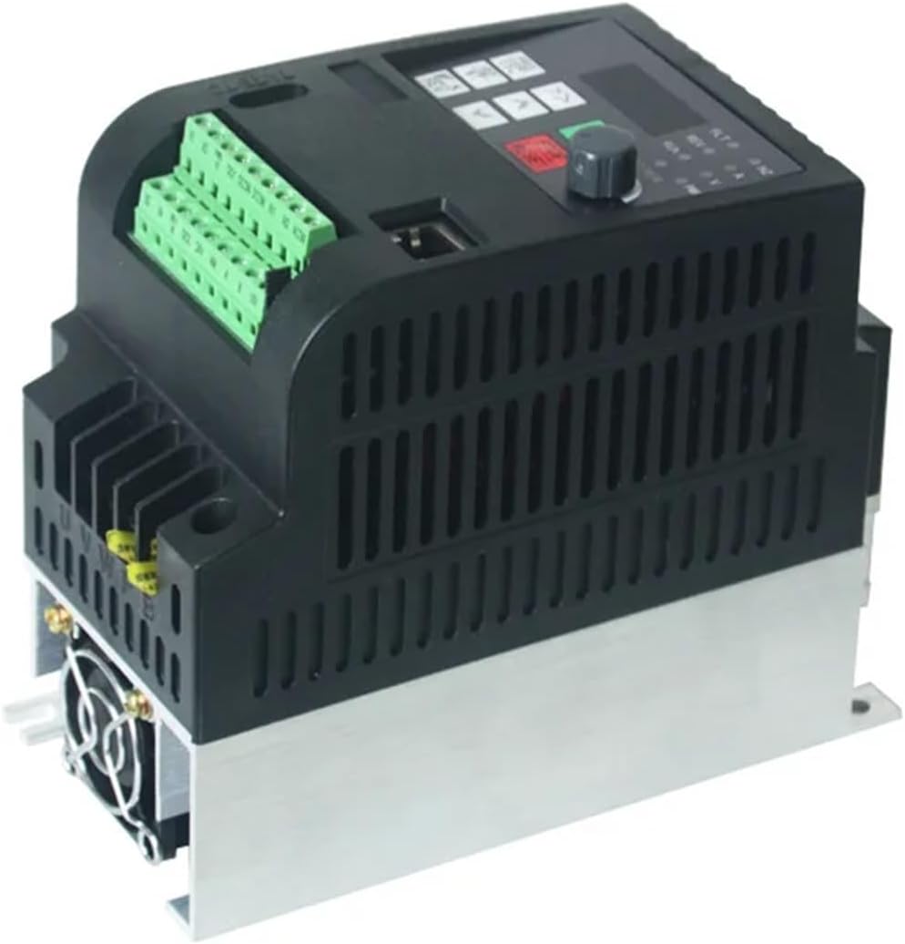 VFD Solar Frequency Inverter 0.75KW/1.5KW/2.2KW/ 220V 1Phase or 3Phase Output VFD Frequency Converter Adjustable Spee(Solar 1.5kw 7A)