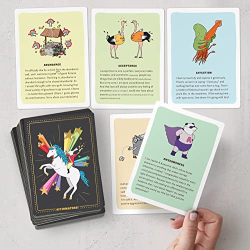 Image of Affirmators! Deluxe Deck: 100 Affirmation Cards Deck - Affirmation Cards to Help You Help Yourself without The Self-Helpy-Ness
