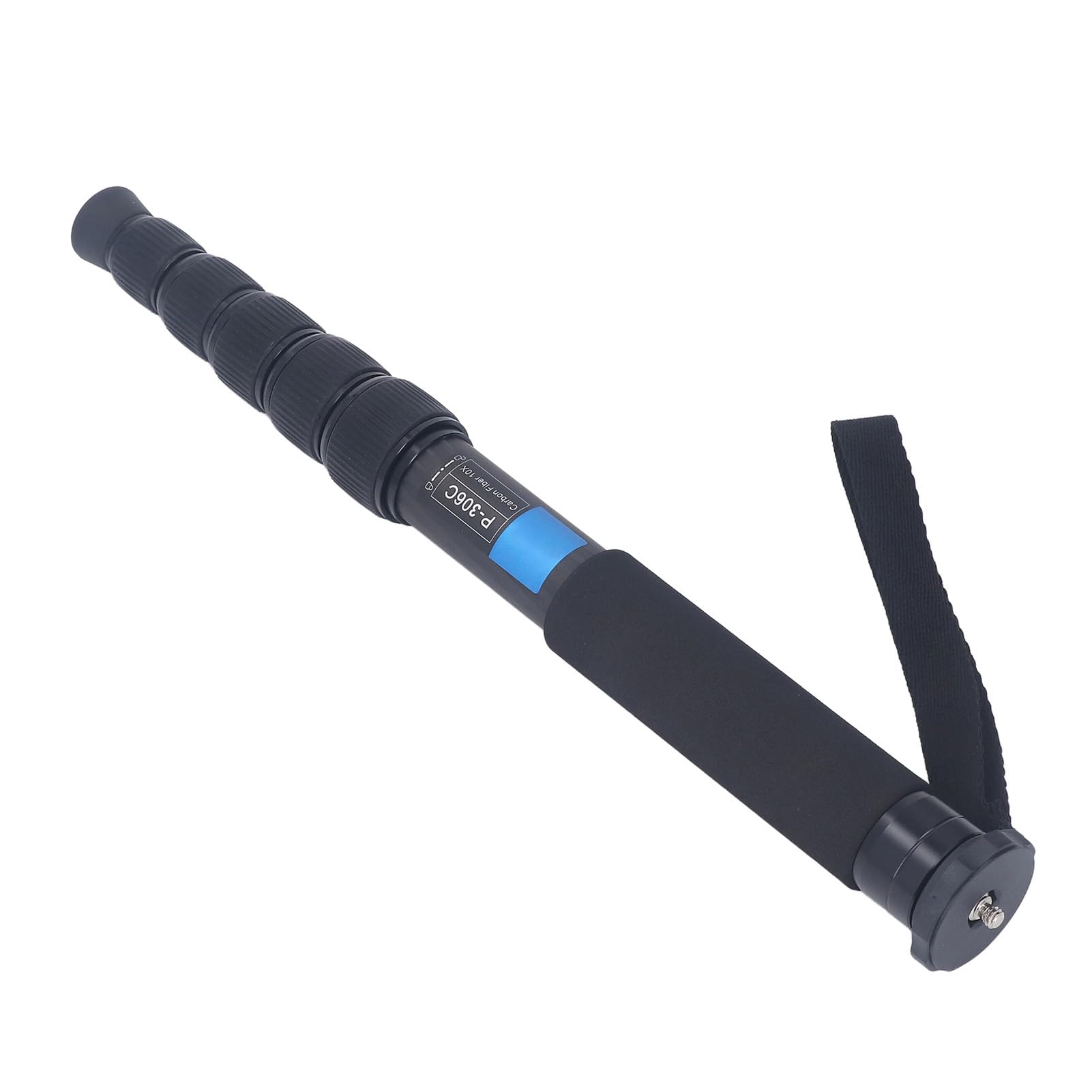 Keenso Monopie Ajustable de Fibra de Carbono, monopié de Cámara SLR de 6 Secciones para Fotografía de Montañismo