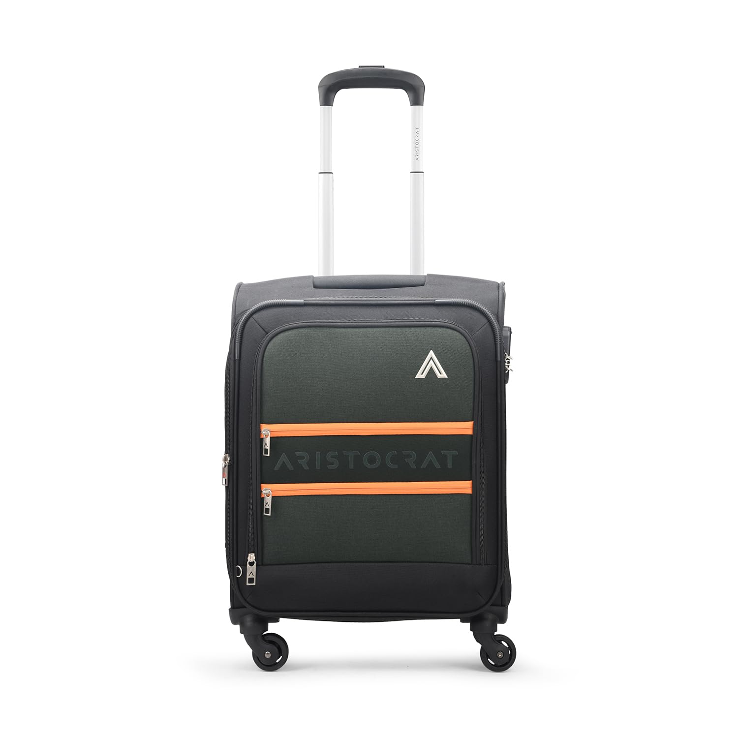 Polyester Apache 4 Spinner Wheel Strolly (H) Md Black Soft Carry-On Luggage (Black, Medium), 69 Cm-image-13