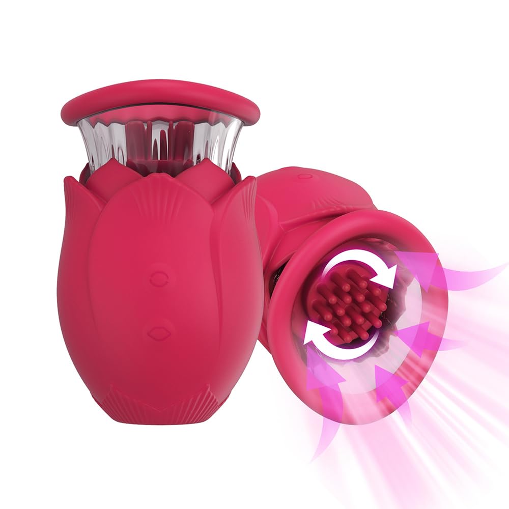 Kuaecr Vibrator für Frauen, 5 rotation modes & 5 suction modes 360°Rotierende Vibratoren Sex Toy Lecken für Sie, Klitoris Brustwarze Nippel Stimulator Erotik Sex Spielzeug für Frauen Paare