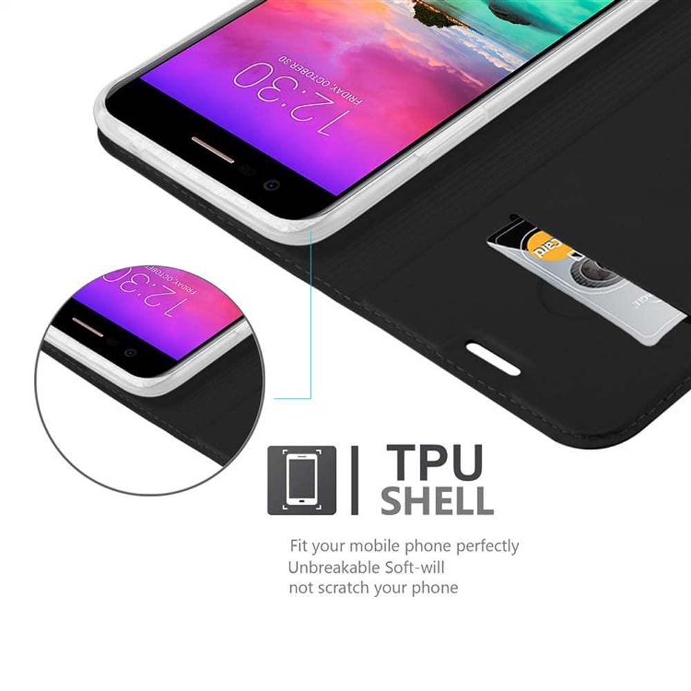 Cadorabo Custodia Libro per LG K10 2017 in AZZURRO