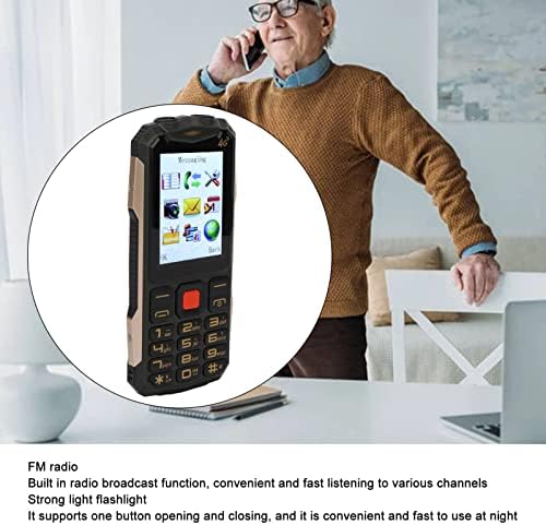 Yunseity Unlocked Seniors Cell Phone, Clear Display Large Buttons Volume Easy Mobile Phone, Supports SOS Button, Flashlight, Photo Video, Dual SIM Cards, 4800Mah Battery (Green) 6 51L30OsVTQL. AC