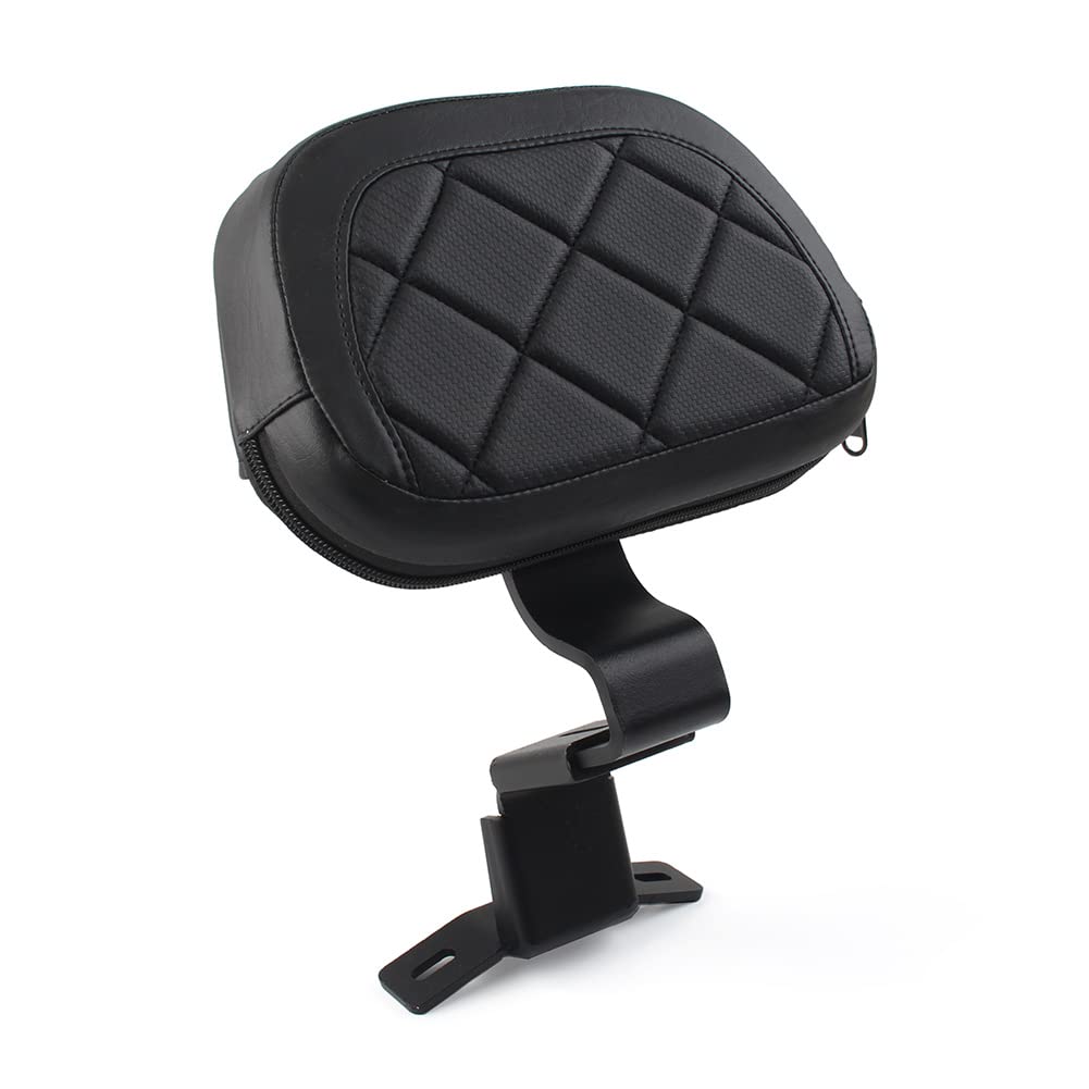 FSFYUK Almohadilla de respaldo para conductor delantero para Davidson Touring CVO Street Glide Road Glide Electra Glide Ultra Limited modelos 2009-2022 2021 2018 2020, negro con costuras negras