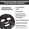 Face-Masks-Skincare-Facial-Mask-with-Collagen-Hyaluronic-Acid-for-Glowing-Skin-Dermatologist-Tested-Charcoal-Face-Mask-for-Moisturizing-Brightening-8-Sheet-Masks Viva Naturals Charcoal Face Mask Set (8 Pack) - Collagen & Hyaluronic Acid Face Mask for Skin Care - Moisturize and Brighten with 4 Varieties of Facial Sheet Mask