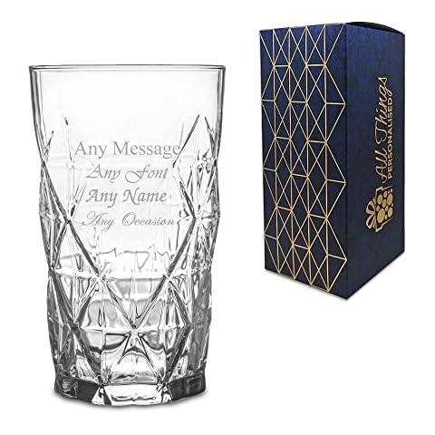 Personalised Engraved Keops Hiball Glass Gift Cover
