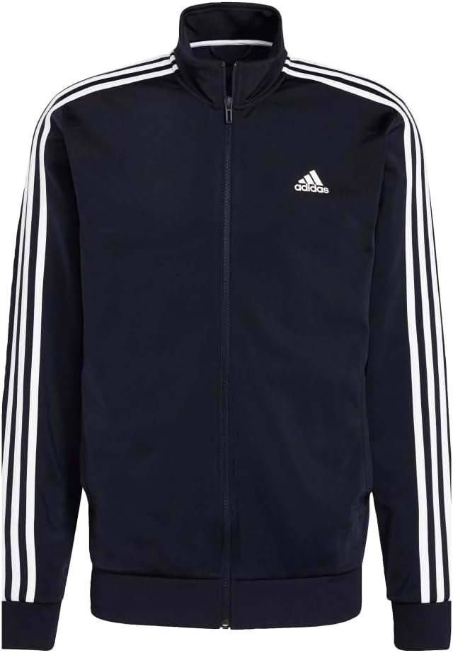 adidas Men's Warm-up Tricot Regular 3-Stripes Track Jacket Jacket (Pack of 1)