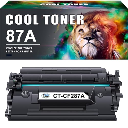 Image of 87A CF287A Black Toner Compatible as Replacement for HP 87A CF287A 87X CF287X Laserjet Enterprise MFP M630h M630dn M630f M630z M604 M605 M606 M630 (Pack of 1)