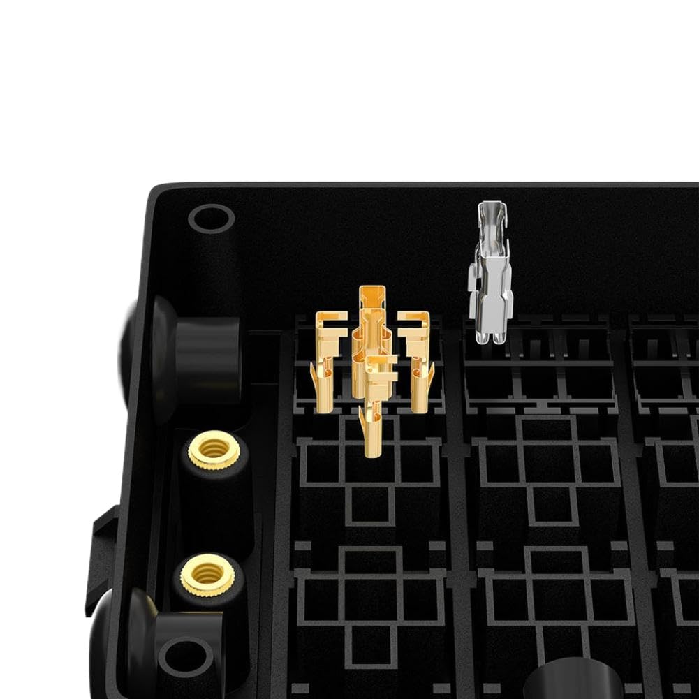 Caja de relés para coche de 10 vías, caja de fusibles de 12V, portafusibles de 15 vías para marina automotriz con terminales