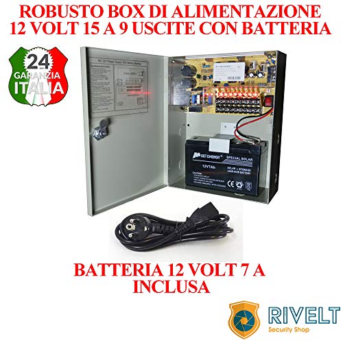 Rvt Box di Alimentazione 12 Volt 15 Ampere con
