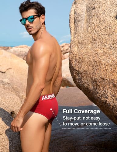 Arjen Kroos Men's Underwear Briefs, Sexy Athletic Cotton Underwear Men, Low Rise Underpants Pouch Underwear for Men 1 Pack4