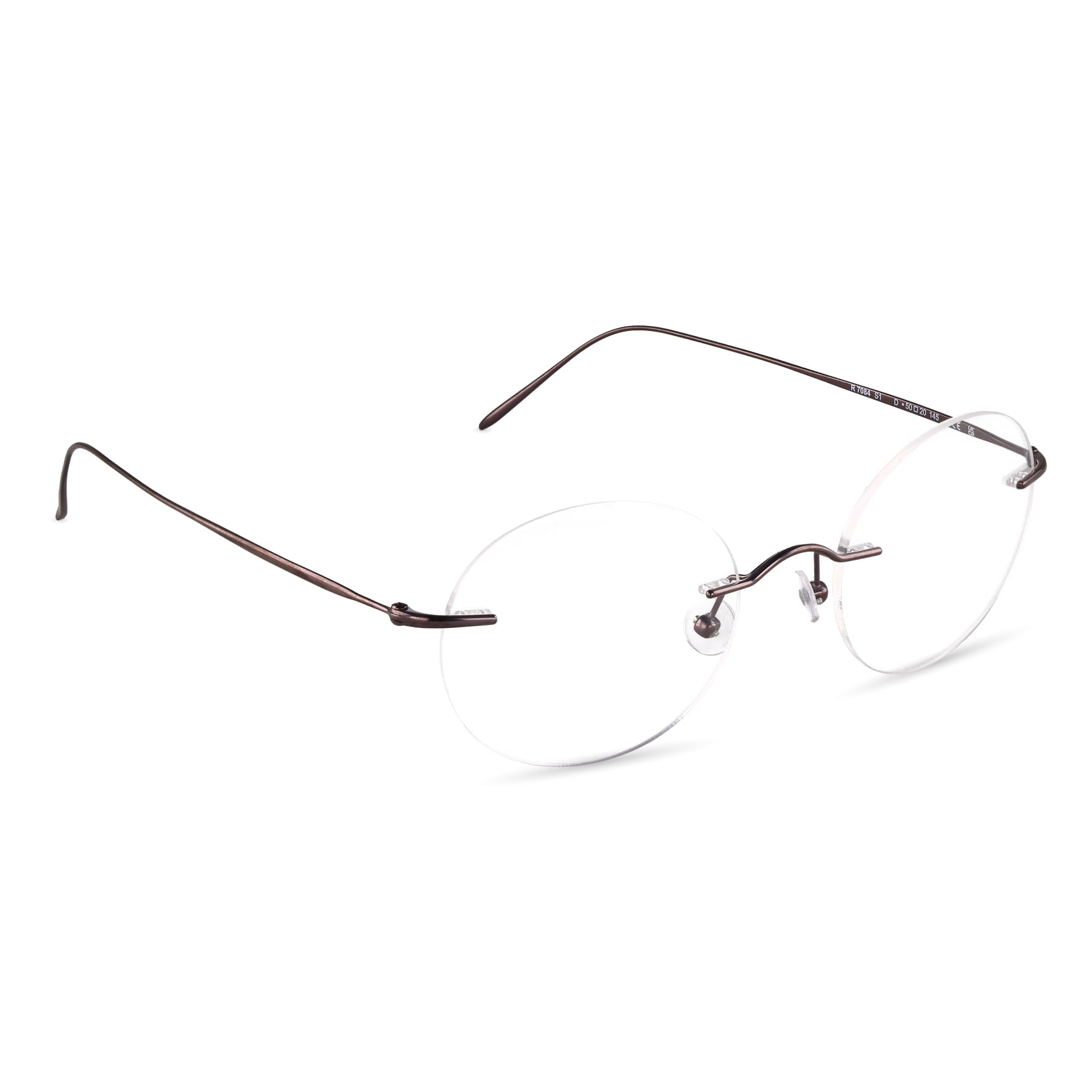 Rodenstock Brille mit Sehstärke für Unisex optional mit Sonnenbrillentönung oder Blaulichtfilter, Rund, gefertigt aus Metall (inklusive Brillenetui)
