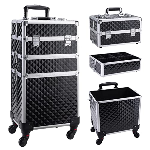 Top 10 Best Rolling Trolley Makeup Case Reviews & Buying Guide Katynel