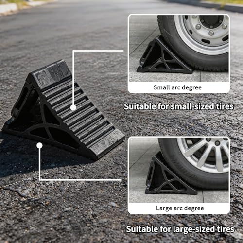 Image of Rubber Wheel Chocks for RV Trailer