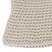 ZLYC Women Winter Bucket Hat Fashion Knit Cloche Hat Solid Color Warm Crochet Cap (Solid Beige)
