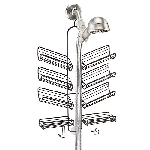 Idesign Verona Metal Hanging Bathroom Caddy For Handheld Shower Hose, Extra Space For Shampoo, Conditioner, Soap, Razors, Loofahs, Towels, 25" X 14" X 4", Bronze #TOP5