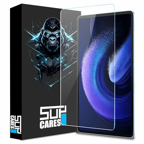 Image of SupCares Tempered Glass for Xiaomi Pad 6 and Xiaomi Pad 6 Pro (11 Inch) With Installation Kit | Military-Grade Gorilla Screen Protector | Edge to Edge Coverage | Transparent
