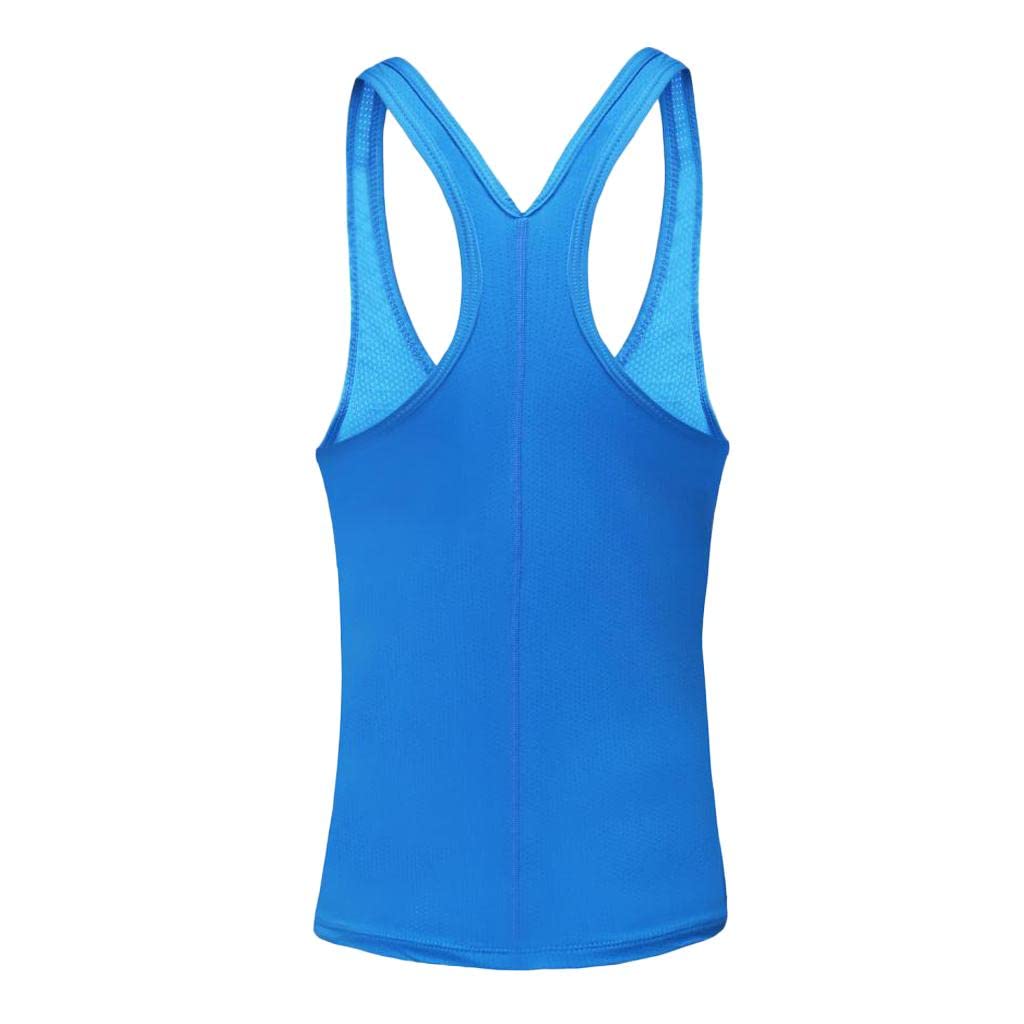 arythe Women Sports Vest Fitness Gym Stretch Sleeveless Shirts Blue M