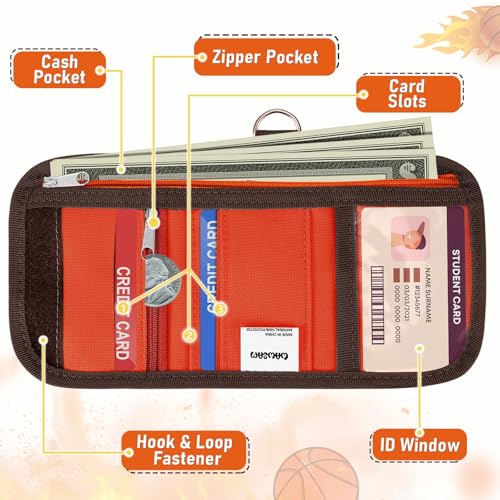 Image of WAWSAM Basketball Kids Wallet for Boy, Trifold Boys Wallet for Kid Age 4-18