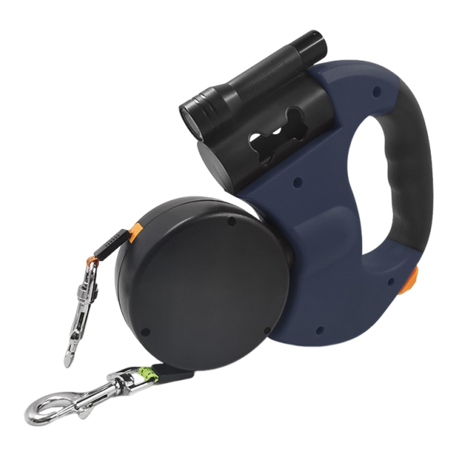 Laisse double pour chien idéale pour promenades nocturnes et course