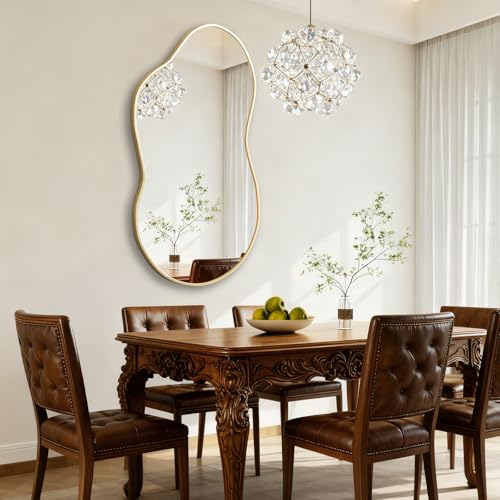 Miroir moderne pour salon design asymétrique grand format 115 cm - 7