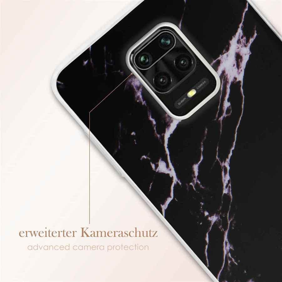 ONEFLOW Sense Case Per Xiaomi Redmi Note 8 Pro – Effetto Marmo Con Lustrini, Silicone Morbido Antiurto, Protezione Totale