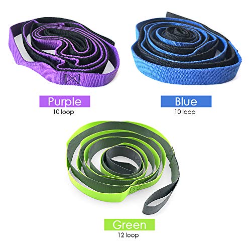 Alça de ioga, Andoer Cadeias de ioga Daisy Chains Multi-loop Yoga Strap Banda de alongamento não elá