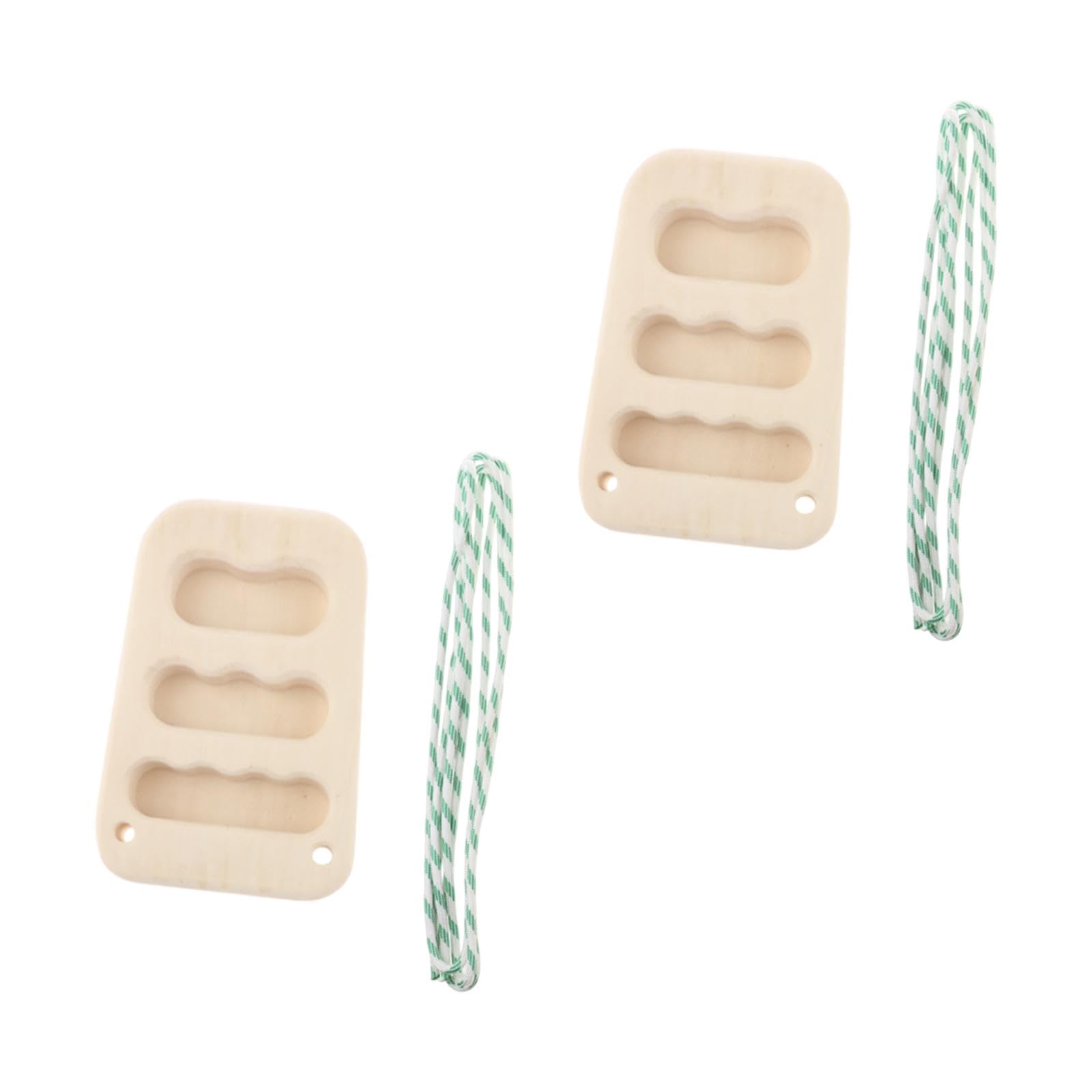 Menolana 2 Pieces Hung Board for Climbing Pull up Fingerboard Upper Body Workouts Wooden Rock Climbing Holds for Doorway Climbers Wall