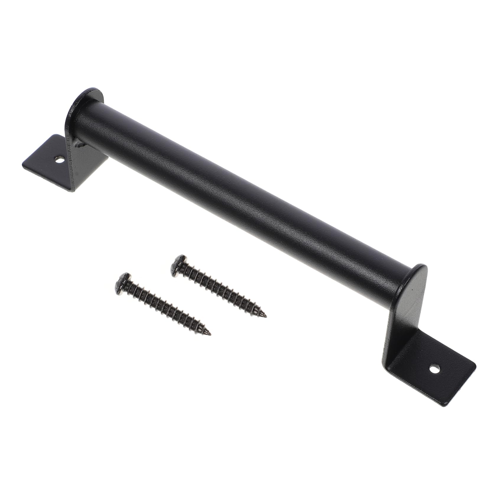 LIFKOME Carbon Steel Barn Door Handle Black Interior Door Knob Design for Long-Lasting Use