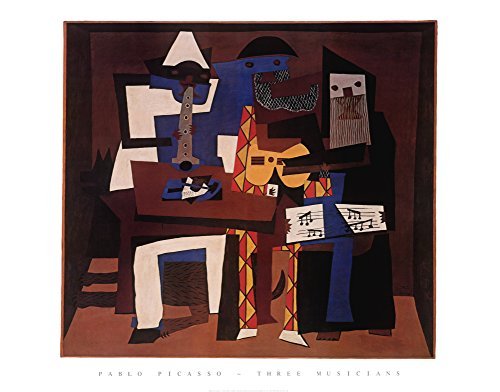 アート・デザイン・音楽 Picasso posters Amazon.co.jp: 3つのミュージシャン、c.1921アートプリントby