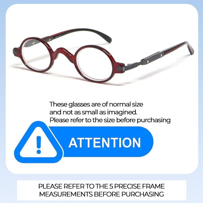 Calabria R314/R501S Round Metal Reading Glasses Men Women Professor Eyeglasses Vintage Readers Classic Stylish Retro Fashion - Image 6