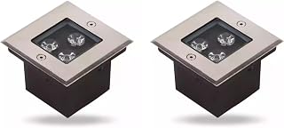 AFGZQ Luz de Piso empotrada LED 3W de bajo Voltaje, 12-24v Luces de Paisaje de decoración a Prueba de Agua IP67, 7 Colores (Color : Luz Azul, Size : 12v)
