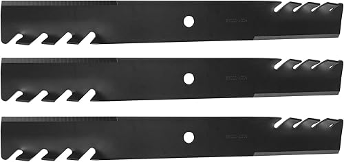 Miniatura 1 de SCITOO Paquete de 3 cuchillas para cortacésped, cuchillas de 61 pulgadas compatibles con Husqvarna para Schiller para Gravely 1520842 5020842