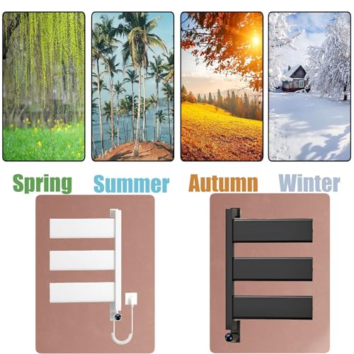 Sèche-serviettes électrique mural anti-humidité pour serviette chaude - 5