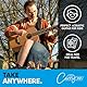 Mini-Elektro-Akustikgitarre, 3/4 Größe, Reise, Bildung, Stahlsaite, natur
