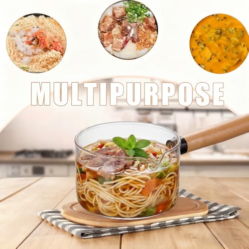 54oz Glass Pot with Wooden Handle