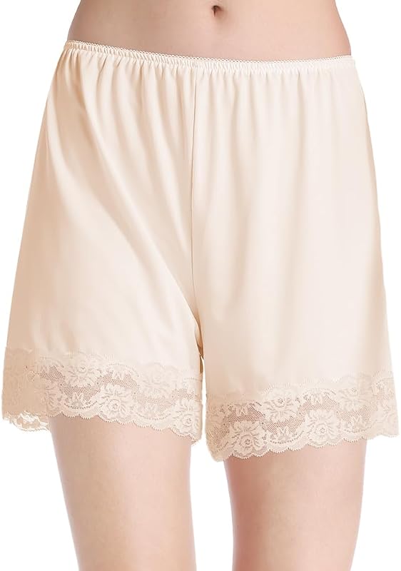 MANCYFIT Pettipants for Women Half Slip Culotte Shorts | Split Skirt, Culotte Slip Shorts, Non-Cling Pettipants, S-3XL, Thigh Coverage, Under Dresses, Lace Snip